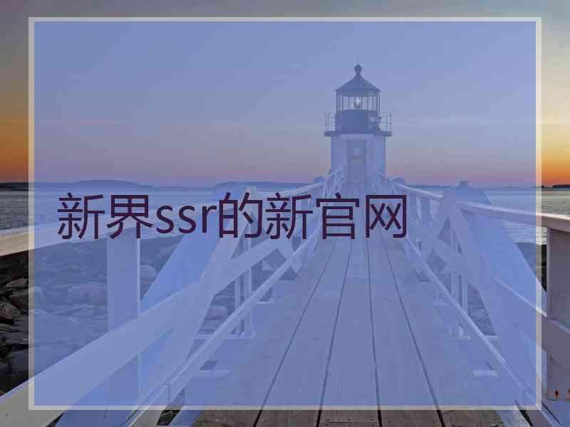 新界ssr的新官网