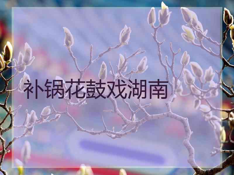 补锅花鼓戏湖南