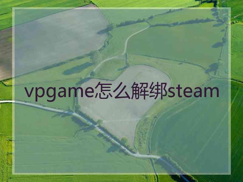 vpgame怎么解绑steam