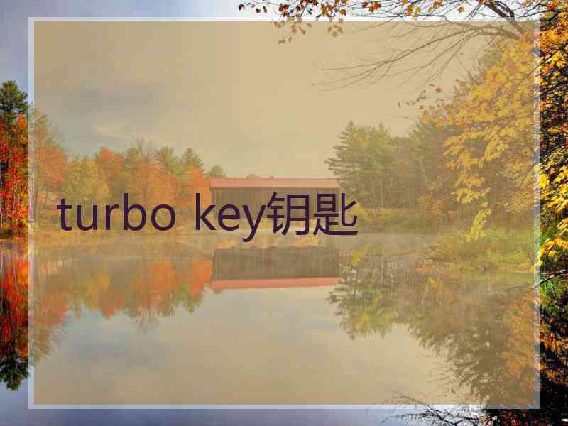 turbo key钥匙