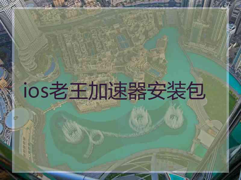 ios老王加速器安装包