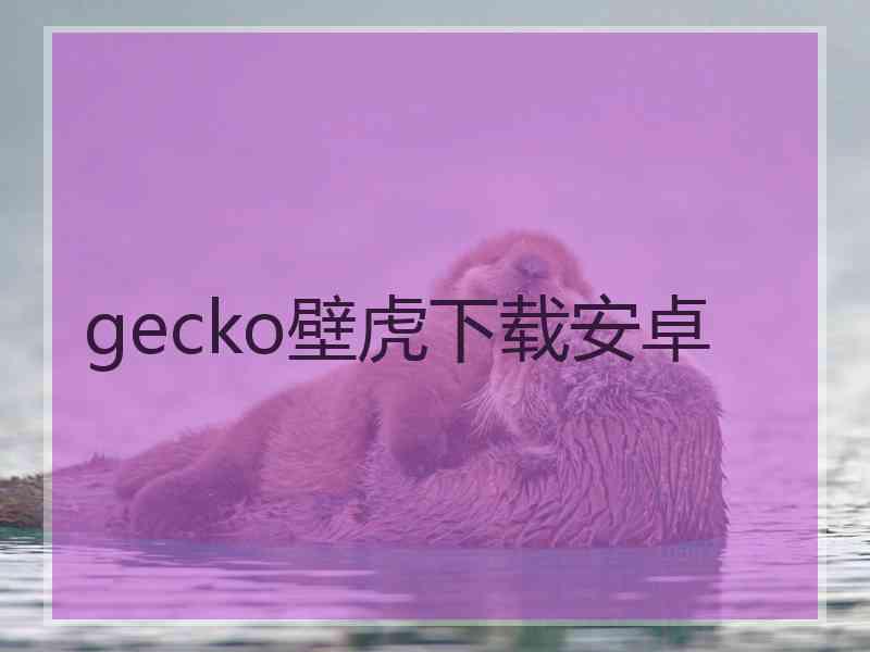 gecko壁虎下载安卓