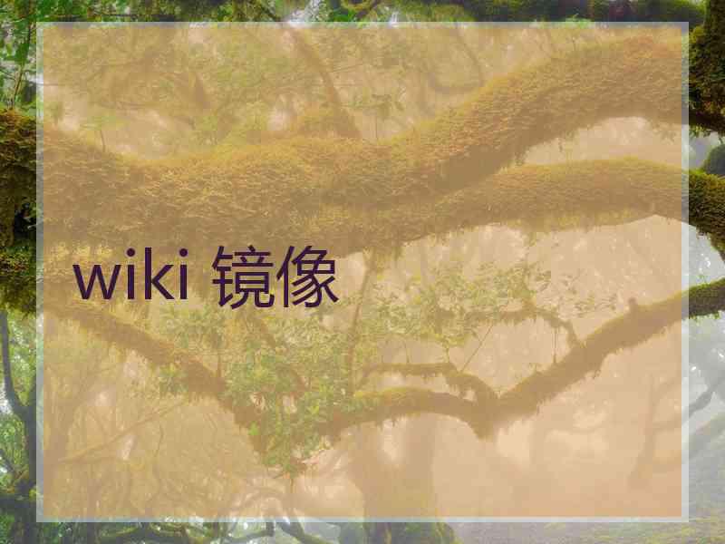 wiki 镜像