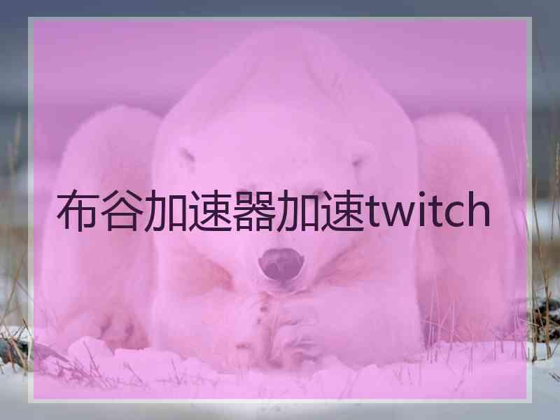 布谷加速器加速twitch