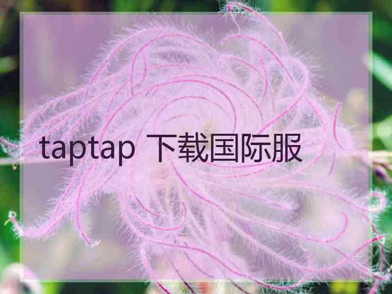 taptap 下载国际服