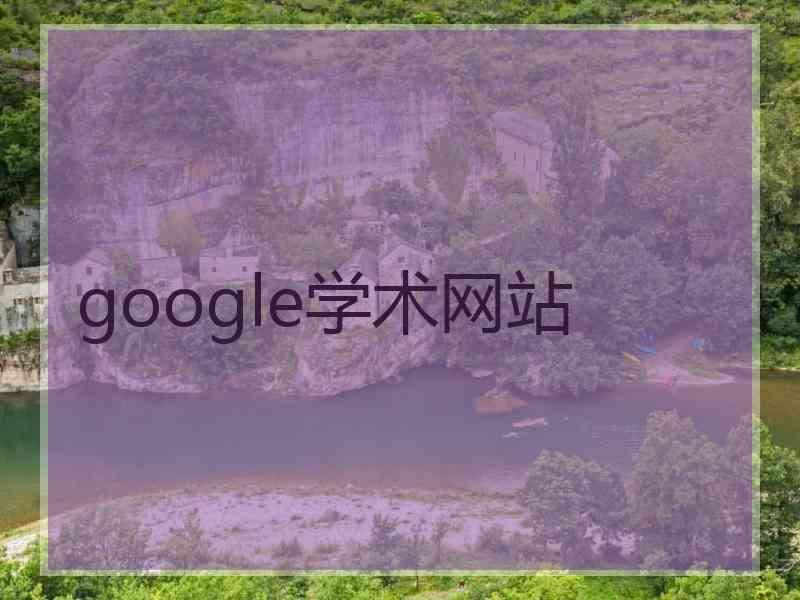 google学术网站