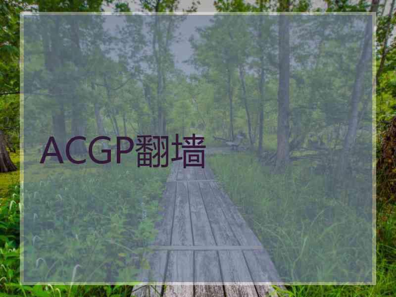 ACGP翻墙