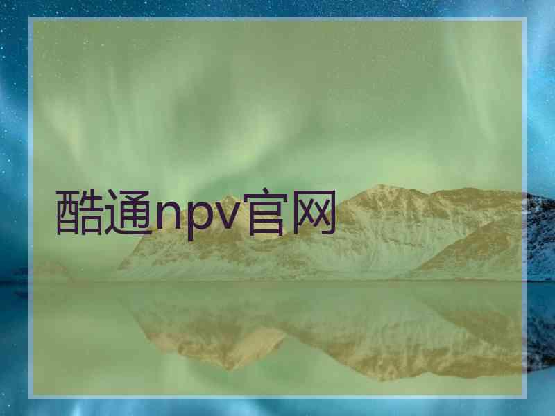 酷通npv官网