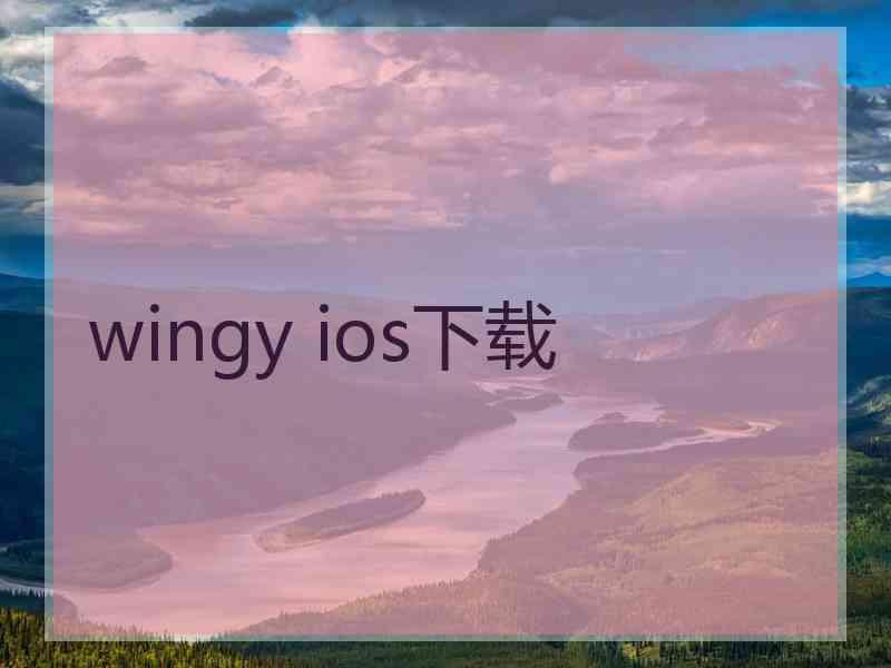 wingy ios下载