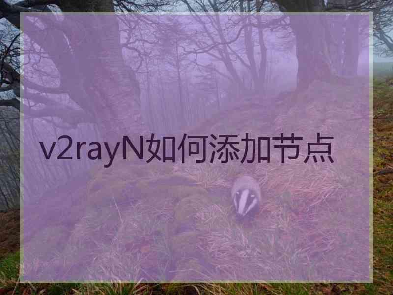 v2rayN如何添加节点