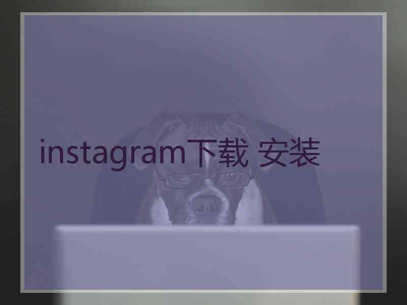 instagram下载 安装