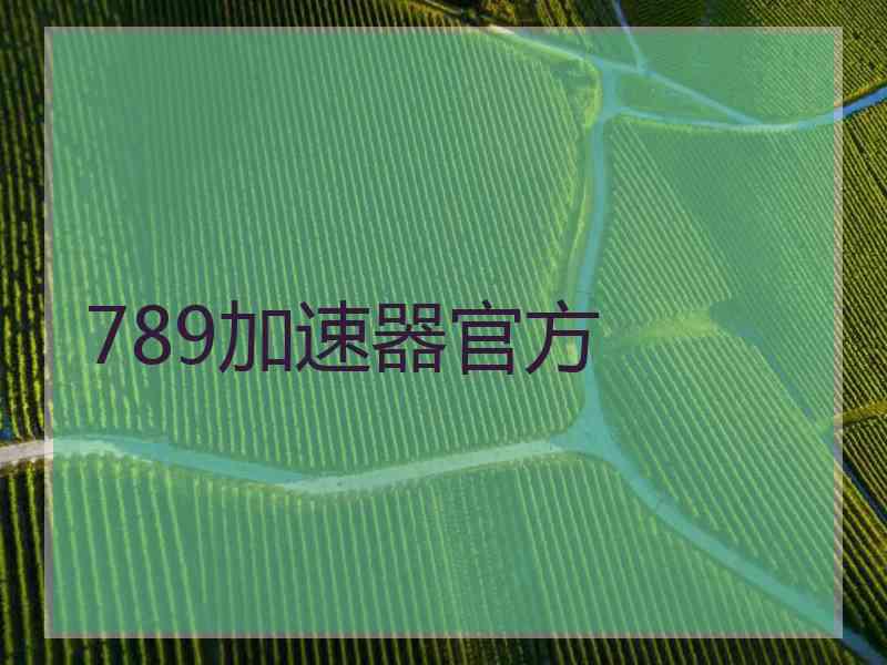 789加速器官方