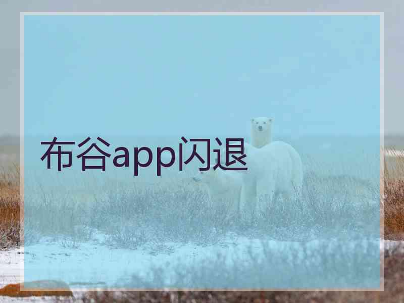 布谷app闪退