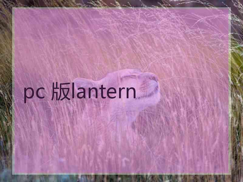 pc 版lantern