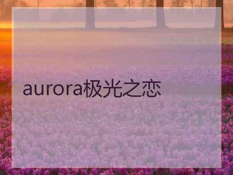 aurora极光之恋