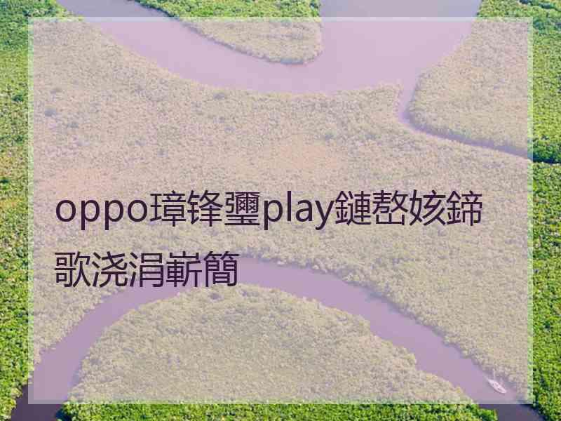 oppo璋锋瓕play鏈嶅姟鍗歌浇涓嶄簡