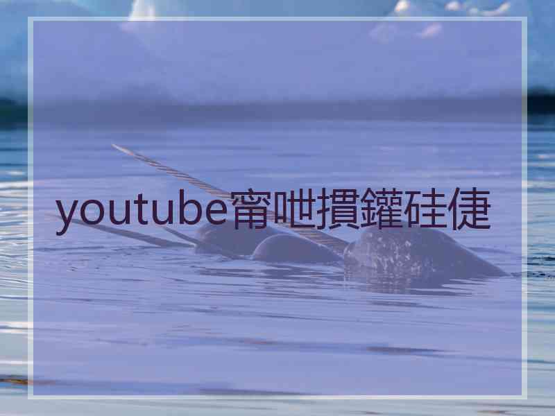 youtube甯呭摜鑵硅倢