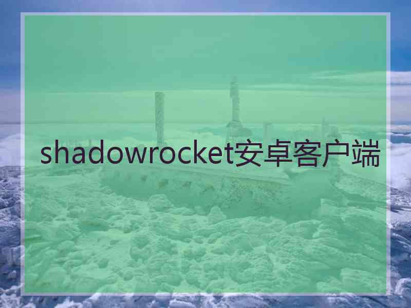 shadowrocket安卓客户端