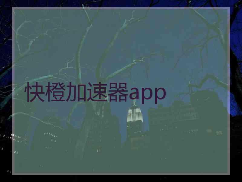 快橙加速器app