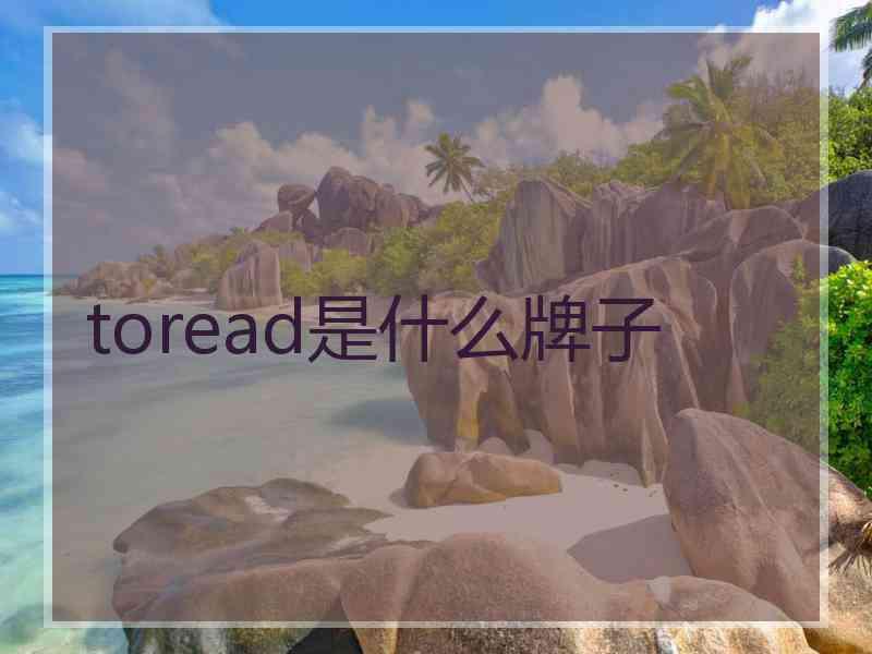 toread是什么牌子