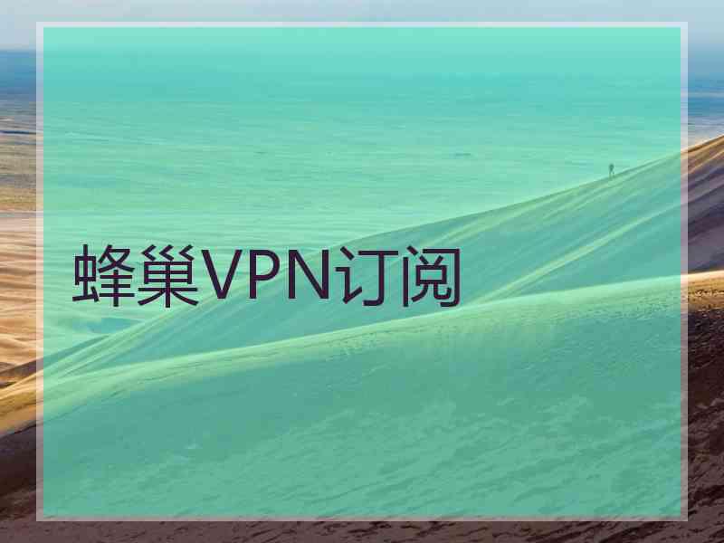 蜂巢VPN订阅