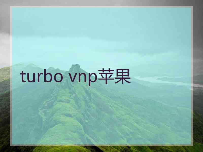 turbo vnp苹果