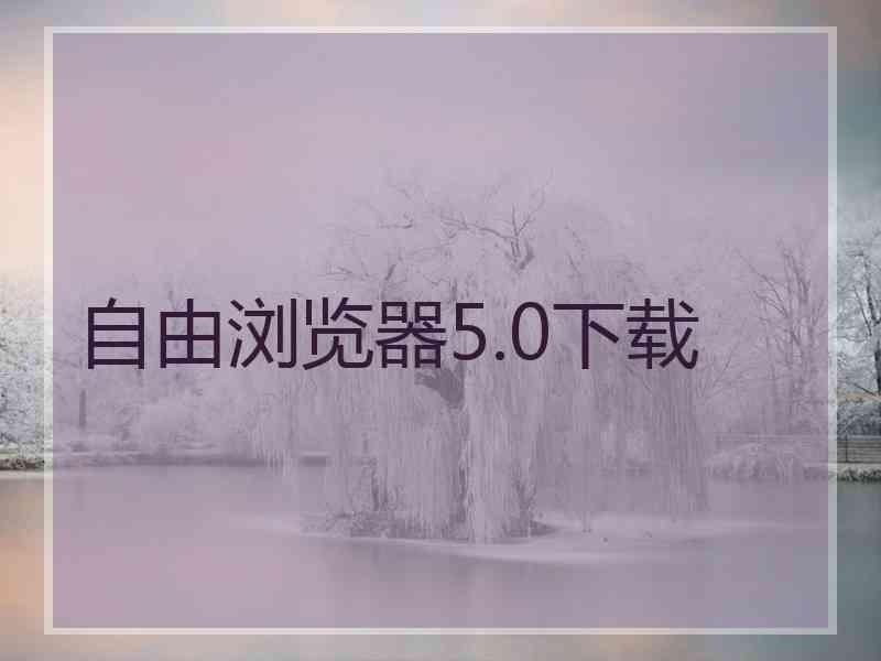 自由浏览器5.0下载