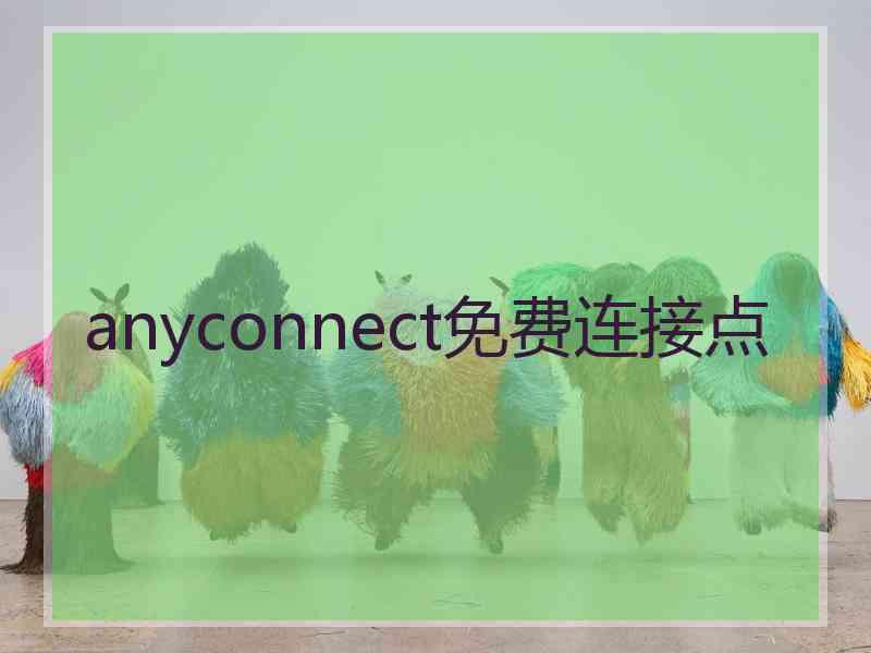 anyconnect免费连接点