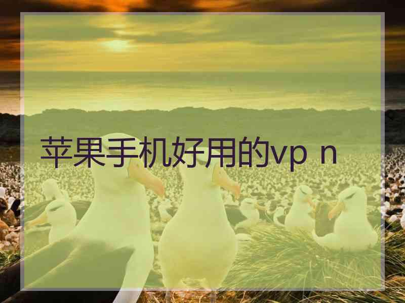 苹果手机好用的vp n