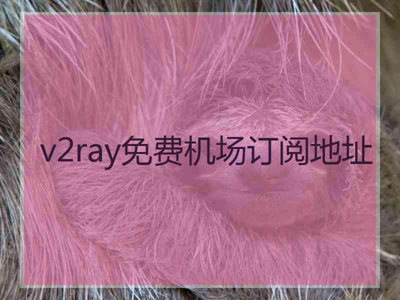 v2ray免费机场订阅地址