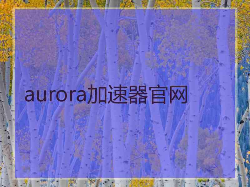 aurora加速器官网