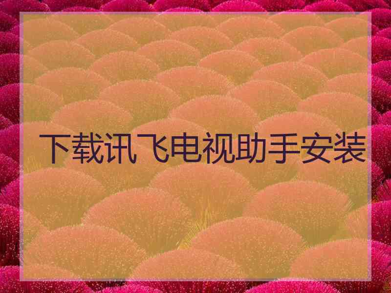 下载讯飞电视助手安装