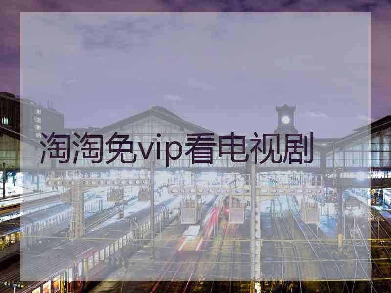 淘淘免vip看电视剧