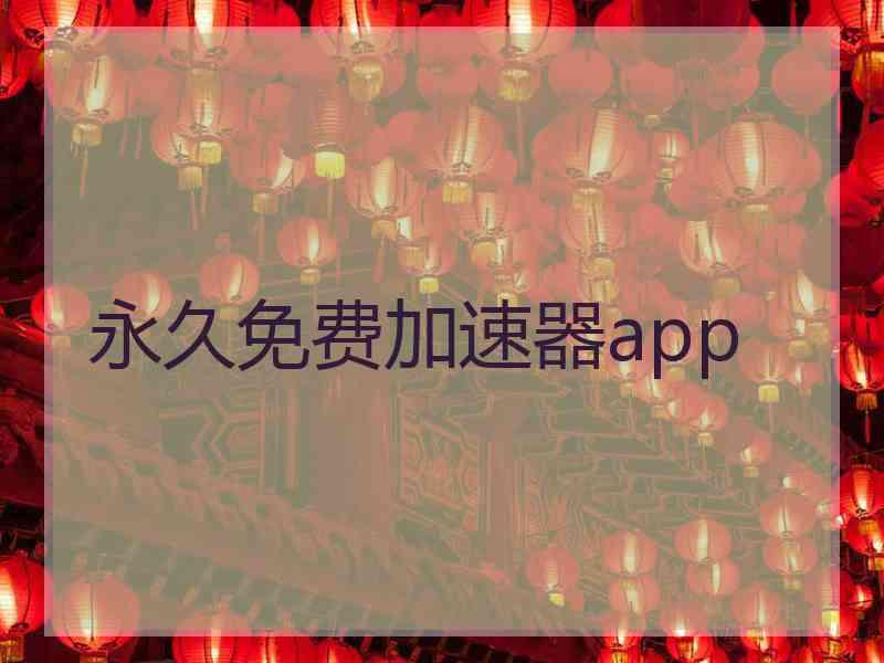 永久免费加速器app