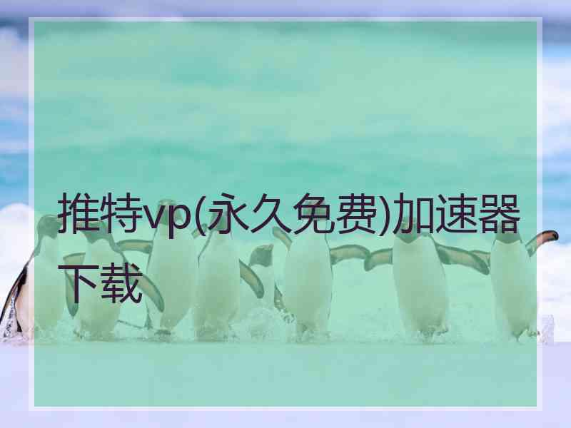 推特vp(永久免费)加速器下载