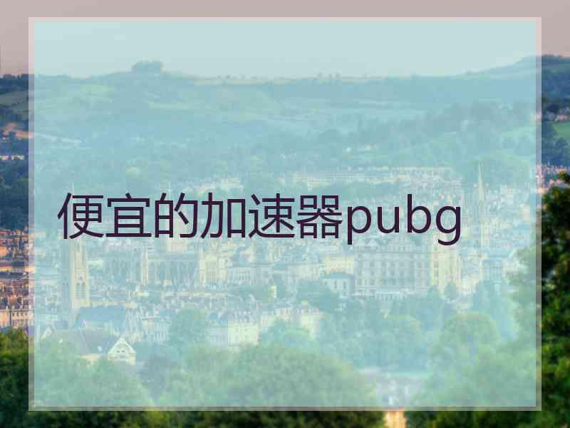 便宜的加速器pubg