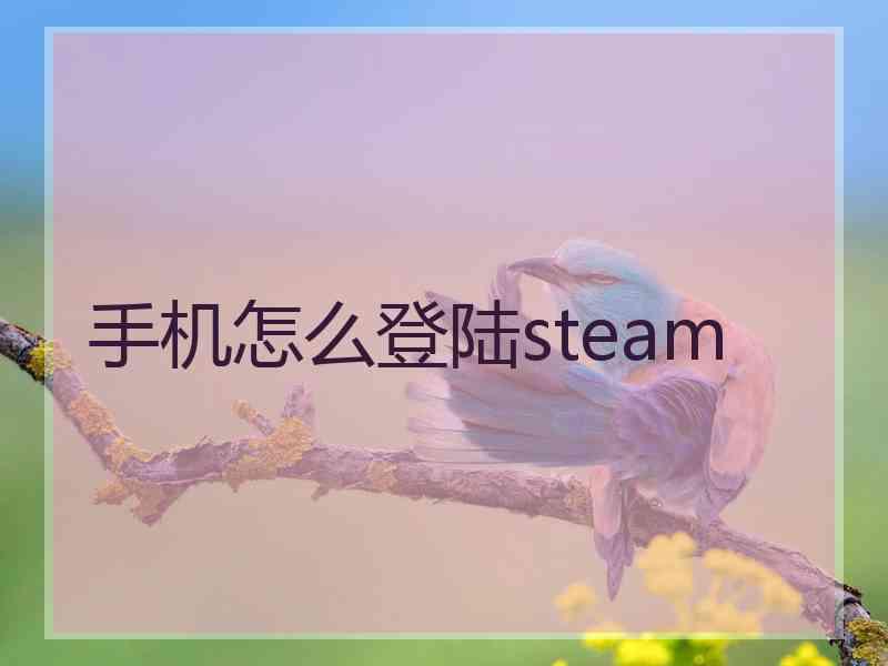 手机怎么登陆steam