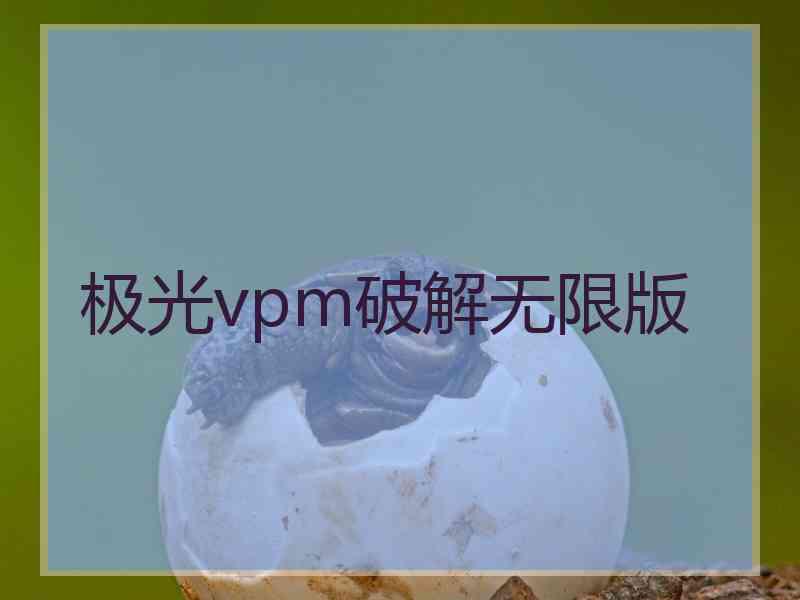 极光vpm破解无限版