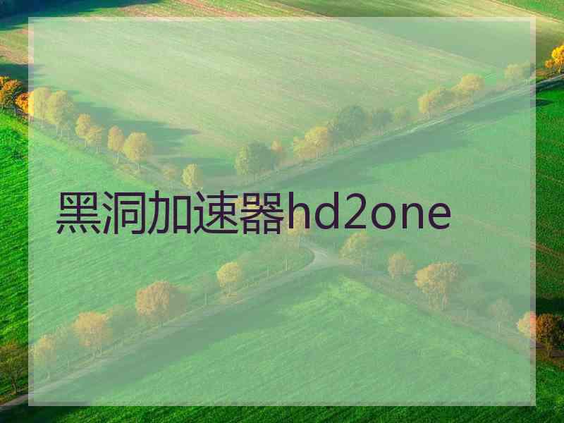 黑洞加速器hd2one