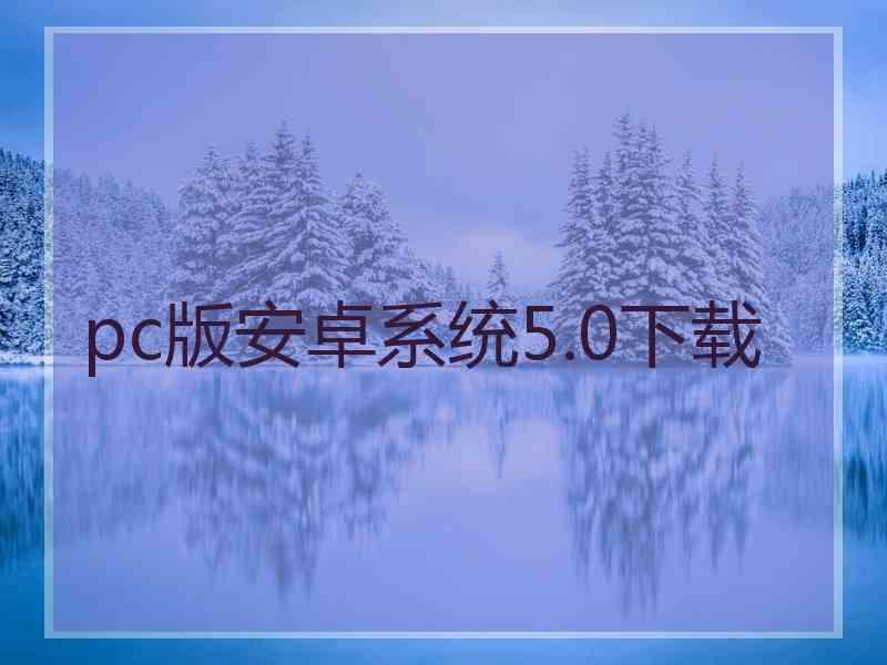 pc版安卓系统5.0下载