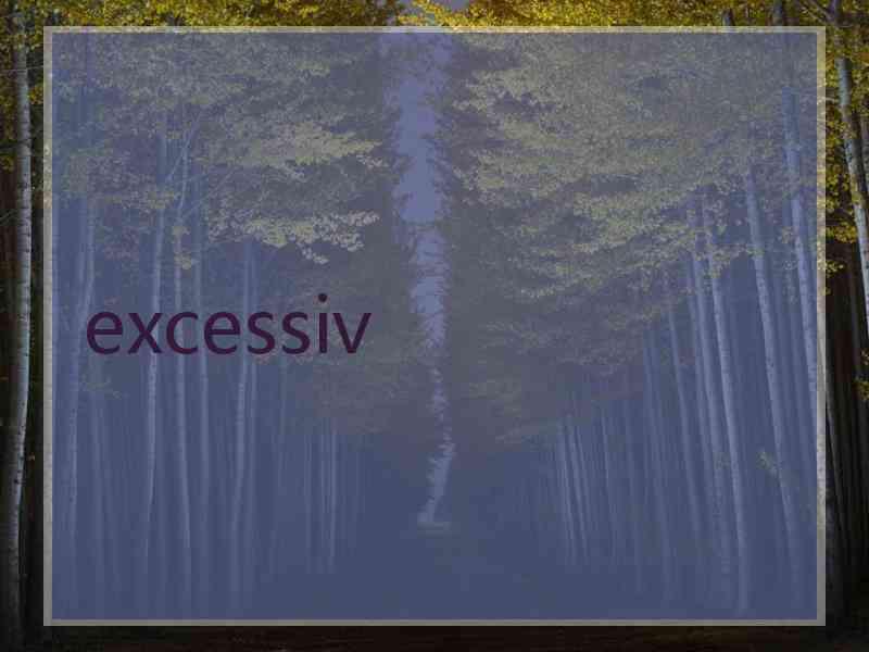 excessiv