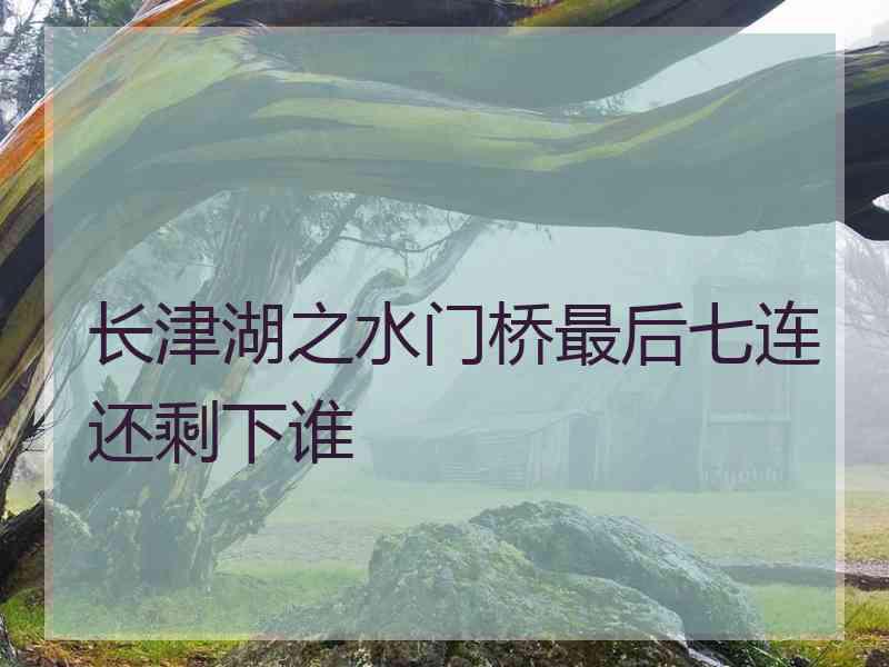 长津湖之水门桥最后七连还剩下谁