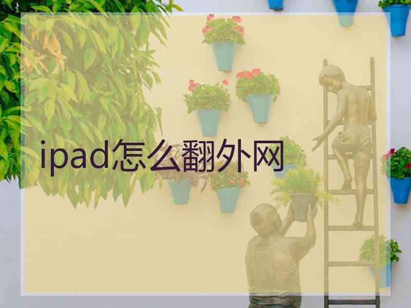 ipad怎么翻外网