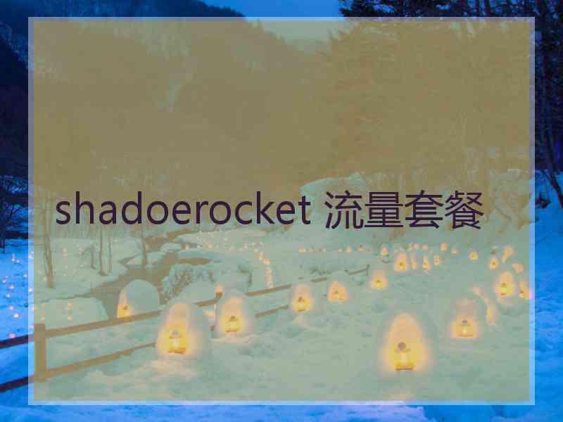 shadoerocket 流量套餐