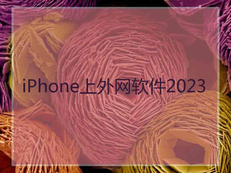 iPhone上外网软件2023