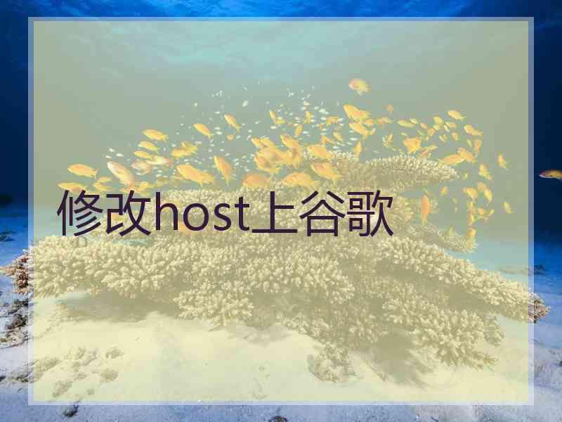 修改host上谷歌