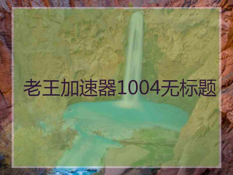 老王加速器1004无标题