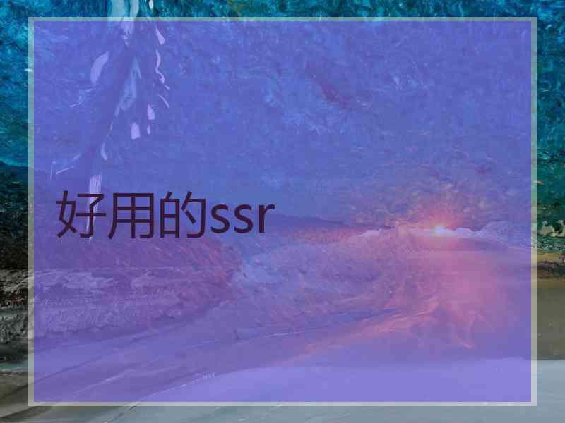 好用的ssr