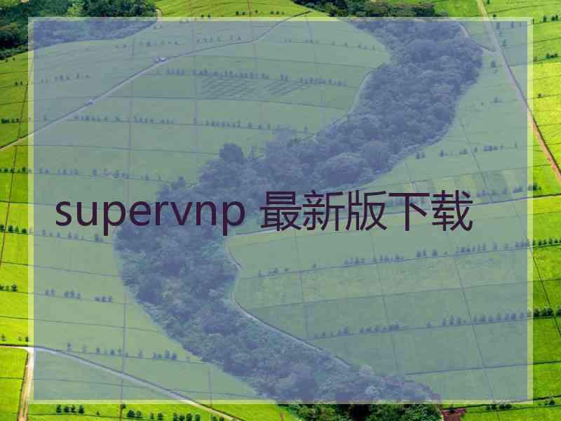 supervnp 最新版下载