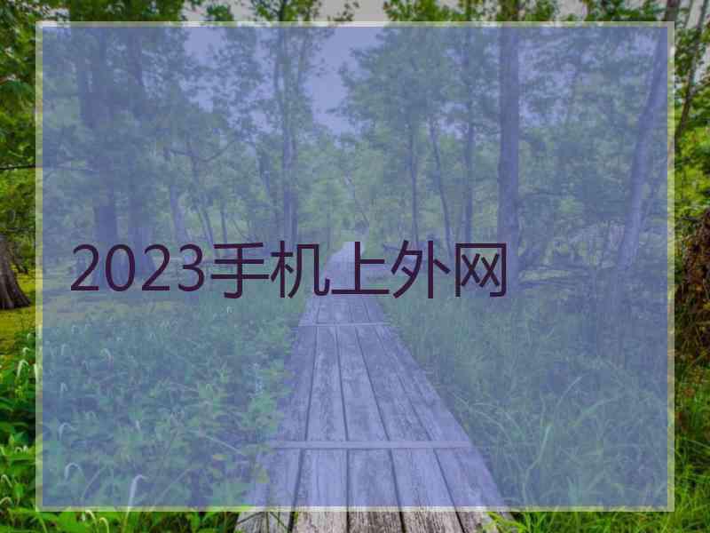 2023手机上外网